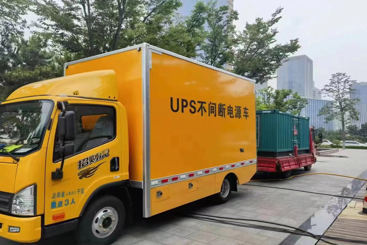 林西发电机租赁施工现场