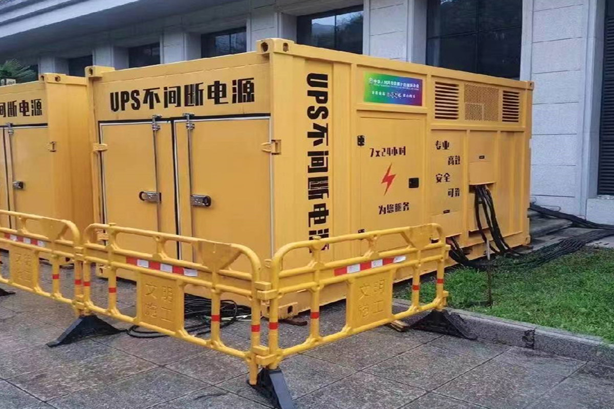 林西发电机租赁施工现场